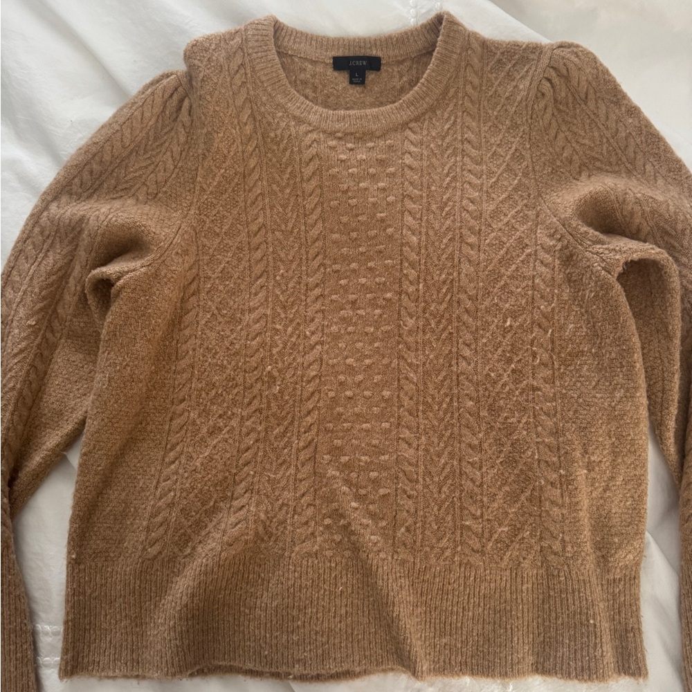 J. Crew Women's Cable Knit Sweater - Brown